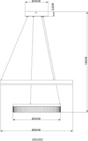 Globo 48046H1 - Lustră LED suspendată pe cablu ZARA LED/30W/230V 3000K