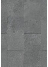 Mexen Grey Dark mostră de plăci din vinil 610 x 305 mm SPC 6,5 mm, substrat IPEX 1,5 mm, 4 V-Fuga, Ardezie - F1159-S