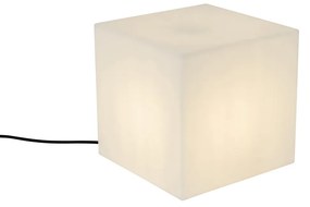 Lampă de exterior inteligentă albă, pătrată de 30 cm, inclusiv LED A60 IP44 - Nura