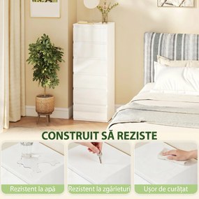 HOMCOM comoda îngustă cu sertare | Aosom Romania