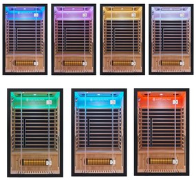 Infračervená sauna Skara čierna s technológiou Dual