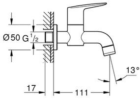 GROHE 20238001 - Ventil de scurgere DN 15, crom lucios