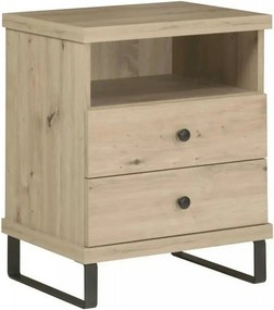 Noptiera CALI C17, stejar artisan, PAL laminat, 48x40.6x50 cm