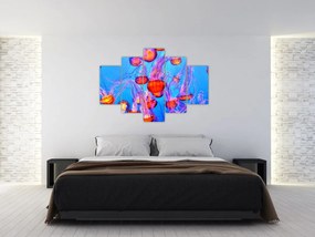 Tablou cu meduse în mare (150x105 cm)