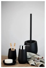 Set de accesorii de baie negru mat din ceramică Badi – Wenko