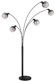 Lampadar Globo 58228NBS SEYMOUR 5xE27/40W/230V fumuriu