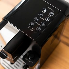 La mâna a doua: Espressor capsule si cafea macinata 8in1 Oliver Voltz OV51171I5, 1350W, 20 bar, Spumare lapte, Negru
