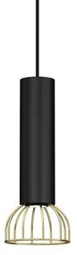 Lustră pe cablu DANTE 1xGU10/25W/230V neagră/aurie