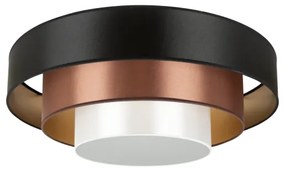 Plafonieră LED Duolla LUNETA LED/26W/230V d. 60 cm 4000K negru/cupru