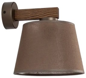 Brilagi - Aplica de perete LATTE 1xE27/15W/230V pin/maro