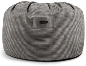 Fotoliu bean bag maro cu tapițerie din catifea reiată Om 110 – SLOWDOWN