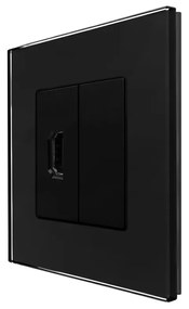 Priza HDMI cu Rama din Sticla LUXION