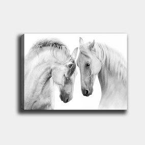 Tablou decorativ Horse, Tablo center, 70x100 cm, canvas, multicolor