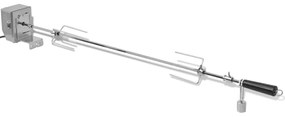 Rotisor cu motor profesional pentru BBQ, otel, 1200 mm