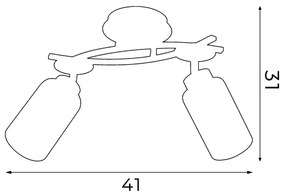 Plastydip TOKIO 2xE27/60W/230V