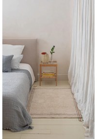 Covor crem lavabil/țesut manual din bumbac 90x130 cm Cuisine Natural – Lorena Canals