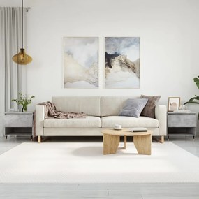 vidaXL Mese de cafea, 2 buc., gri beton, 50x46x50 cm, lemn compozit