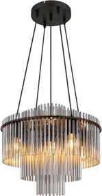 Globo 15698H1 - Lustru pe cablu GORLEY 5xE27/60W/230V, negru
