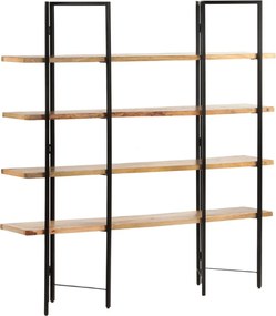 vidaXL Bibliotecă cu 4 niveluri, 160x35x160 cm, lemn masiv de mango