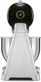 Mixer planetar Smeg SMF04BLEU, 800 W, 4,8 l, 10 viteze, funcție de pornire treptată, picioare antiderapante, negru/inoxidabil