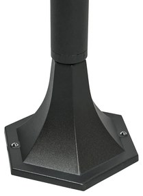 Lampă de podea clasică pentru exterior neagră 170 cm IP44 - New Orleans 1