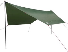 vidaXL Prelată de camping, verde, 430x380x210 cm, impermeabilă