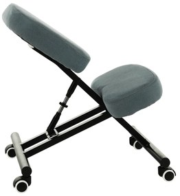 Scaun de ingenunchiere ergonomic, gri deschis   negru, KILIAN