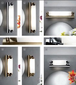 Aplica de perete design lux pentru oglinda Nostalgie 28cm crom