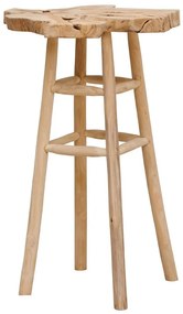Masuta inalta de exterior, natur, din lemn de tec, Luar