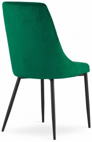 Scaun de sufragerie din catifea verde IMOLA
