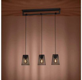 Lustră pe cablu Eglo 390003 BOGOTA 3xE27/40W/230V negru