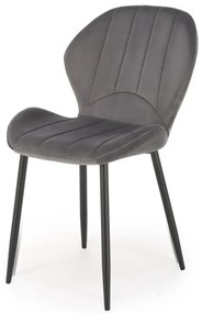 Scaun K538 velvet gri H85 cm