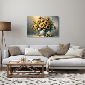 Tablou – Vază cu floarea-soarelui (90x60 cm)
