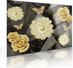 Tablou pe sticlă - Decor II. (70x50 cm)