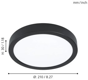 Eglo 99223 - Plafonieră LED FUEVA 5 LED/16,5W/230V