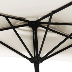 Umbrela de soare pentru balcon tija aluminiu nisipiu 270x135cm Nisip
