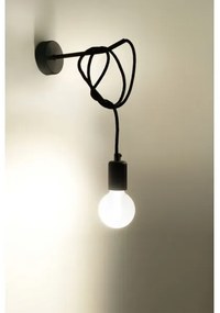Aplică perete EDISON 1xE27/60W/230V negru