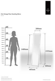 Oglindă de podea 40x160 cm Chic – Premier Housewares