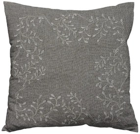 Husa de perna decorativa LEAFY LACE 40x40 cm, gri
