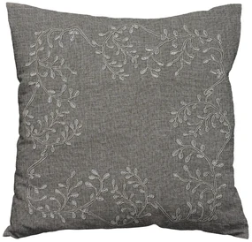 Husa de perna decorativa LEAFY LACE 40x40 cm, gri