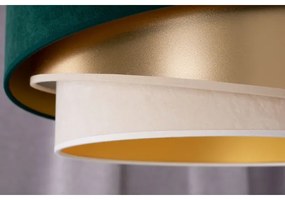 Lustră aplicată Duolla KOBO 1xE27/15W/230V d. 45 cm verde/auriu/crem