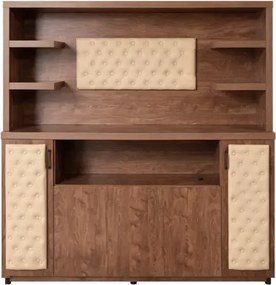 Dulap Arhivare SMART HEATER cu cabinet inferior decorativ -maro stejar