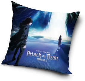 Attack on Titan Waterfall husă de pernă 40x40 cm catifea