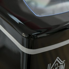 HOMCOM Mașină de Făcut Gheață Rapidă 15kg/24h Compactă Ușor de Utilizat Negru | Aosom Romania