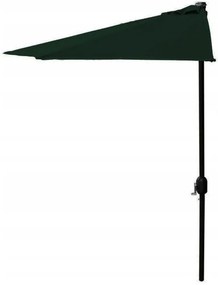 Umbrelă pentru soare de grădină semicirculară verde închis