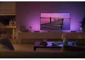 Philips - Set 2x lampă de birou LED RGB Hue AMBIANCE dimabilă LED/6W/230V albă