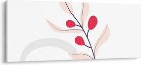 Tablou - Abstracție florală roz N⁰3 (120x50 cm)