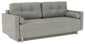 Canapea extensibilă, material textil gri, AURELIA