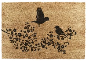 Covoraș de intrare din fibre de nucă de cocos 40x60 cm Birds On a Tree – Artsy Doormats