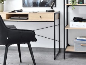 Masă PC Nills (stejar + negru). 1109797